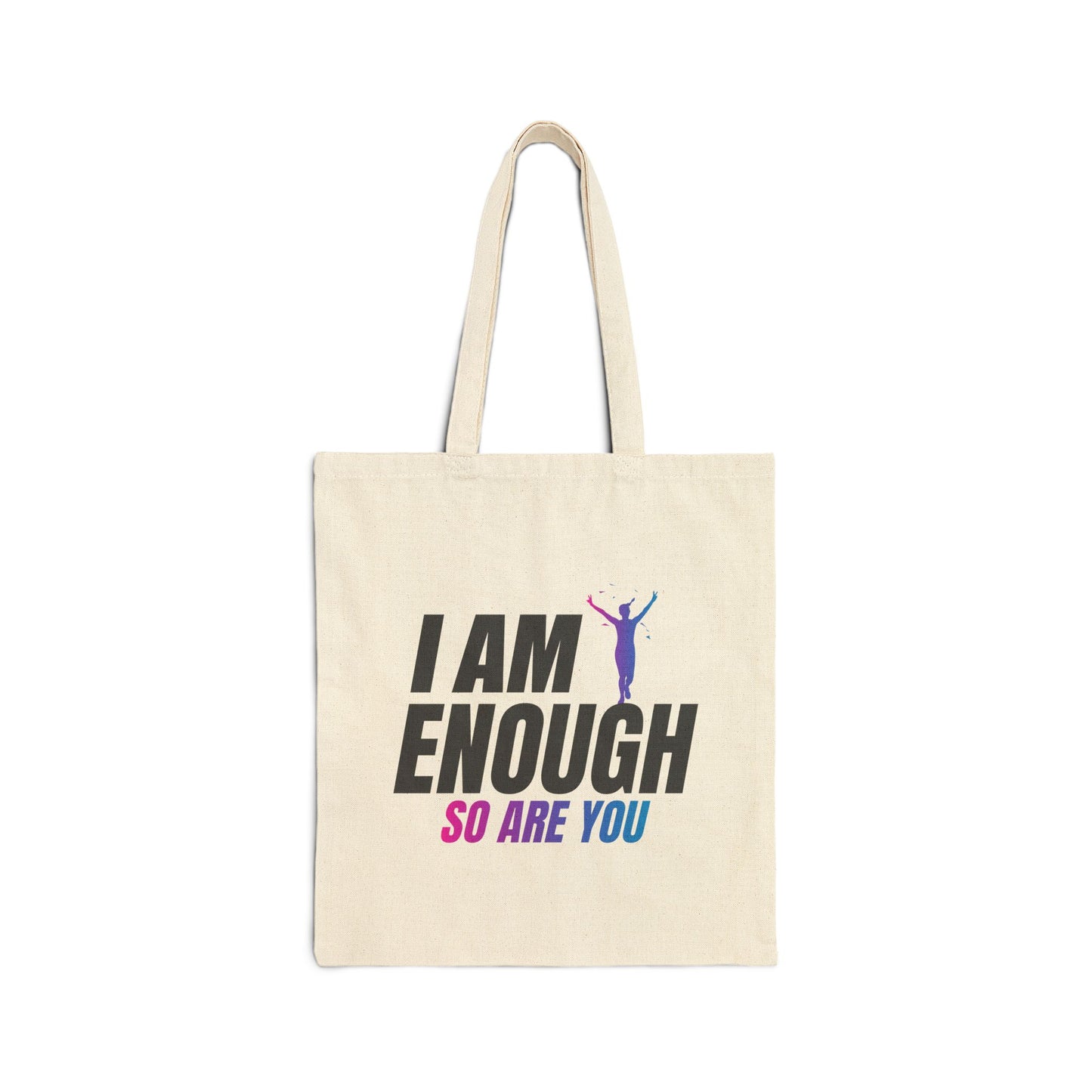 I AM ENOUGH Cotton Canvas Tote Bag